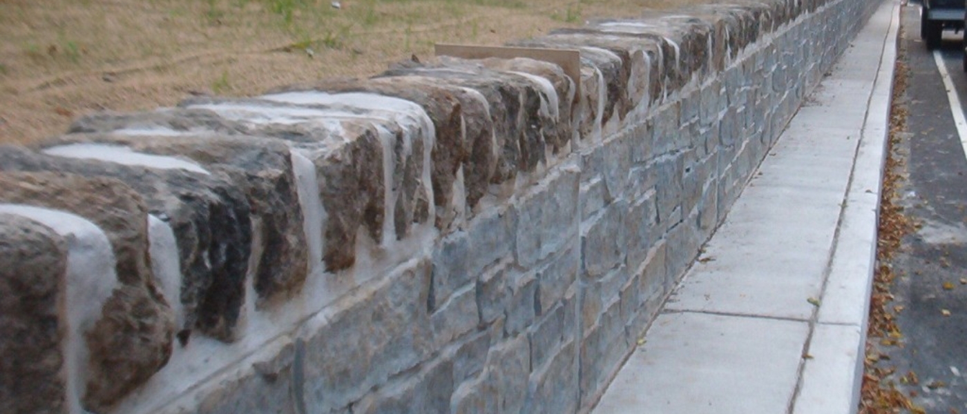 Stone Capped Barrier